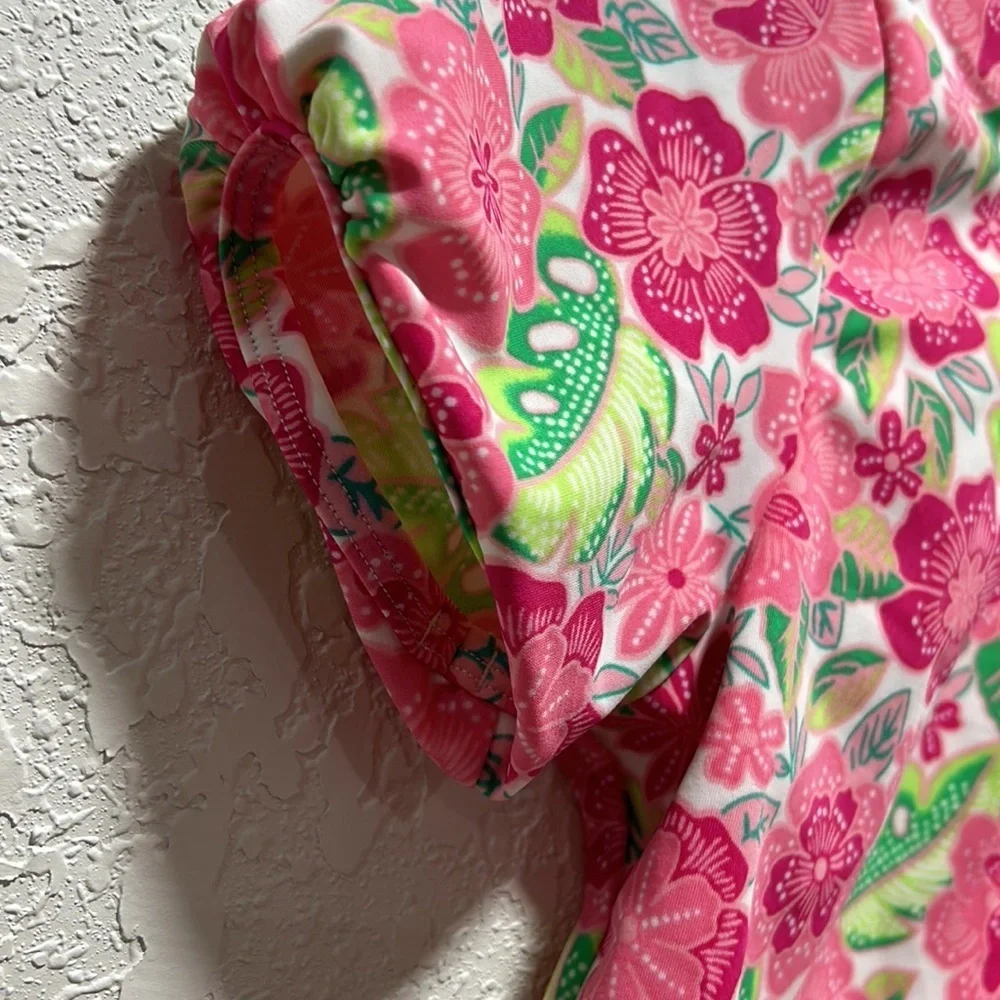 Lands End & Polo Ralph Lauren girls pink floral SET size 10 GUC..